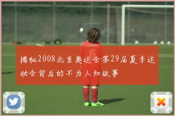 揭秘2008北京奥运会第29届夏季运动会背后的不为人知故事